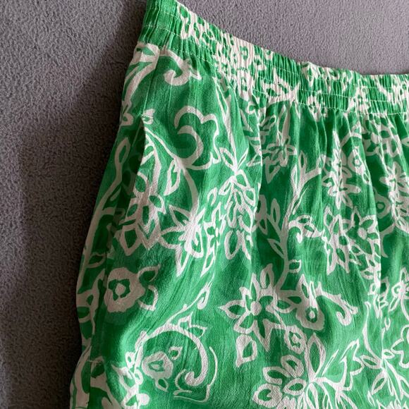 Vtg NOS 80s 90s Two Potato Resort Wear Button Down Shirt + Shorts Set L Green - Picture 6 of 9